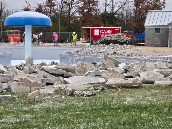 Community pool getting upgrade, new slides